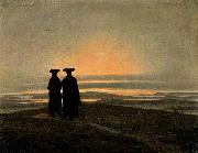 Caspar David Friedrich Evening Landscape with Two Men oil painting picture wholesale